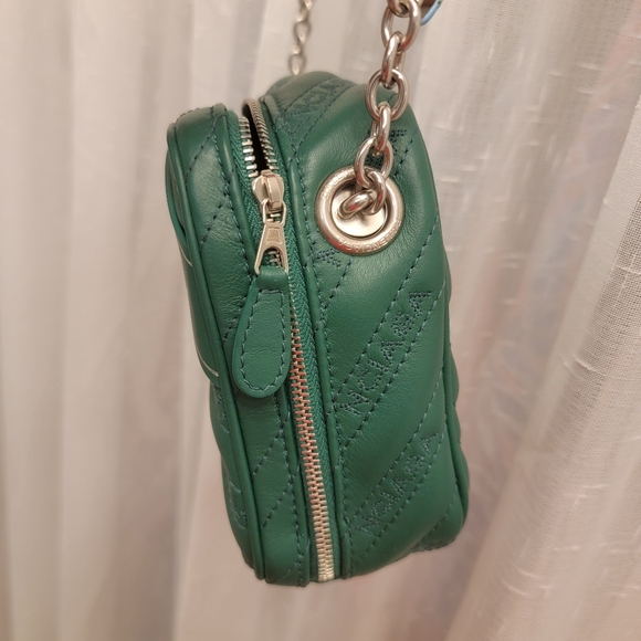 Balenciaga Blanket Reporter Camera Shoulder Bag Green - Picture 7 of 17